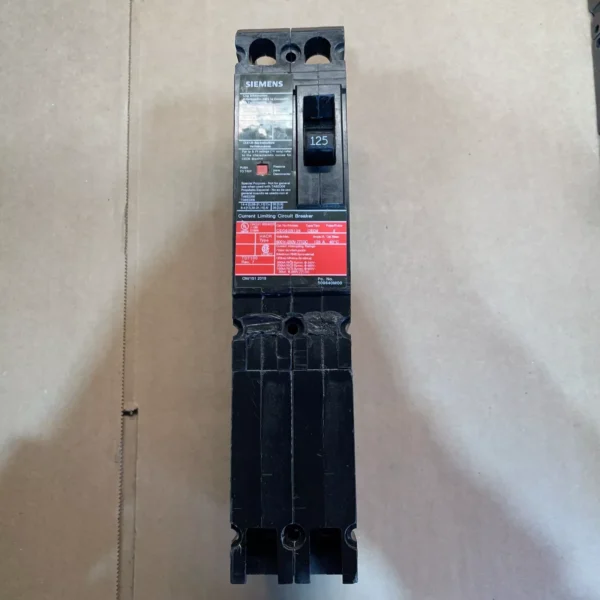 Siemens CED62B125 2P 125A600V Molded Case Circuit Breaker 200kA@480V New No Box